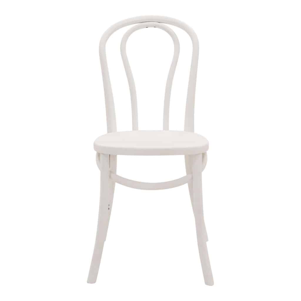 Bentwood Dining Chair White_1 Front