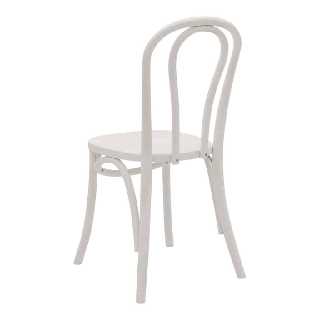 Bentwood Dining Chair White_3 Back Angle