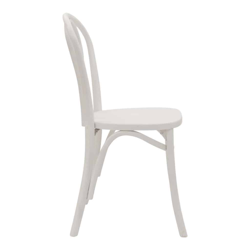 Bentwood Dining Chair White_4 Side