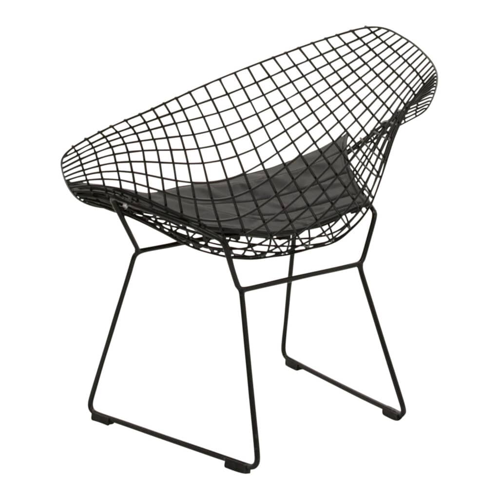 Bertoia Occasional Chair Black_04 Back Angle_1