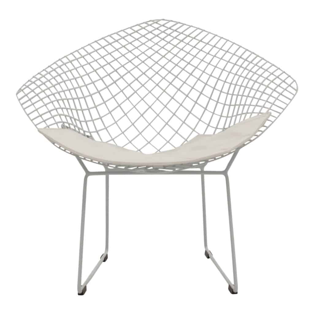 Bertoia Occasional Chair White_1 Front_1