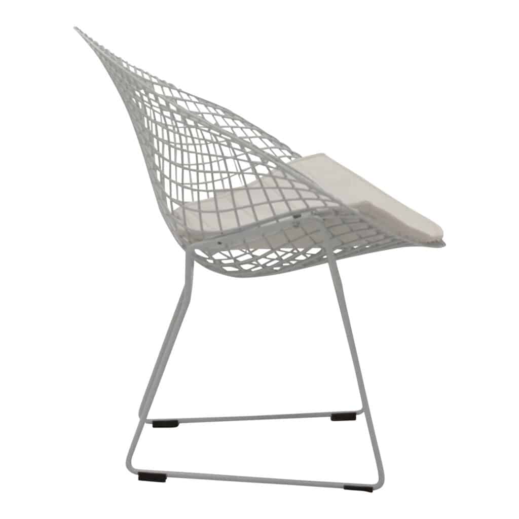 Bertoia Occasional Chair White_2 Side_1