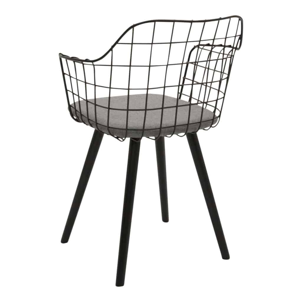 Loft Dining Chair Black_3 Back Angle_1
