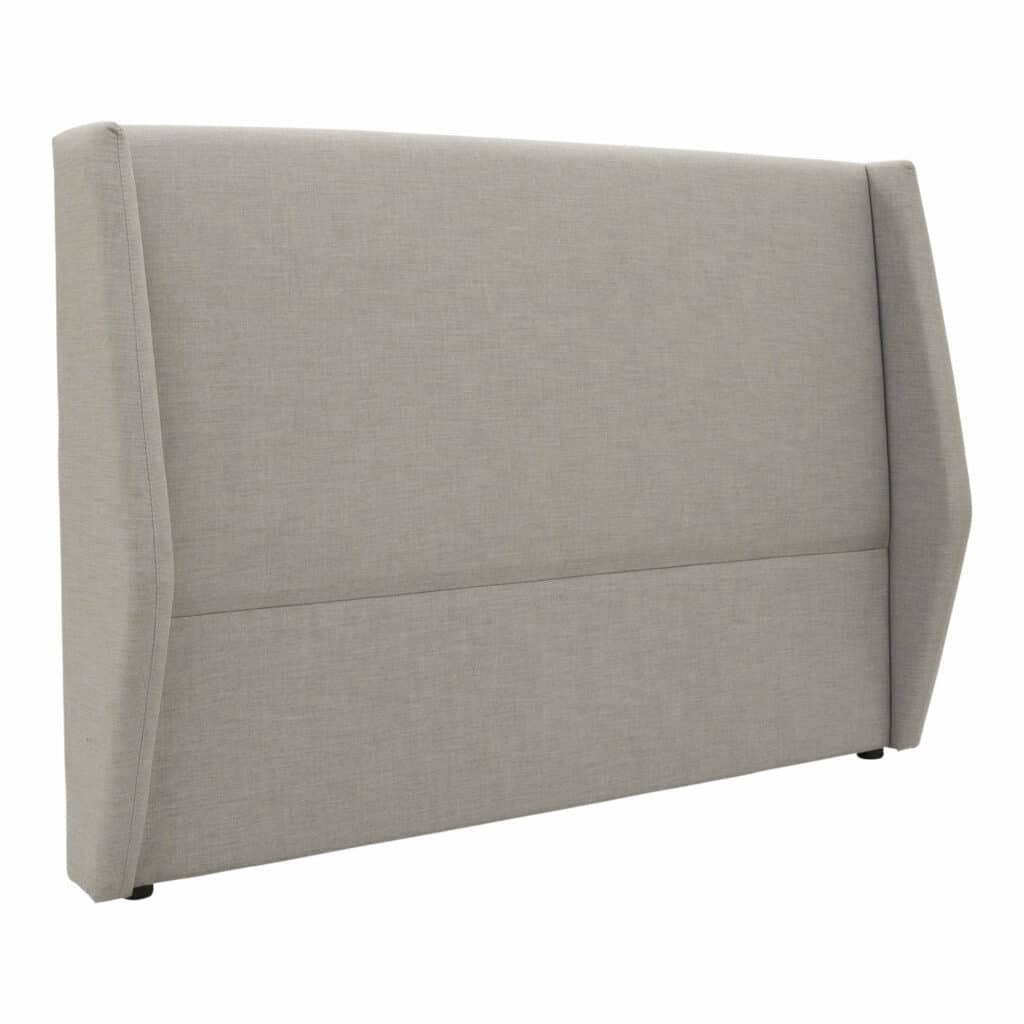 Maddox Queen Headboard Light Grey 2. Front Angle