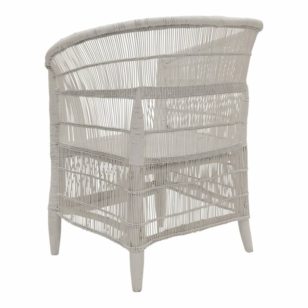 Malawi Occasional Chair White_4 Back Angle