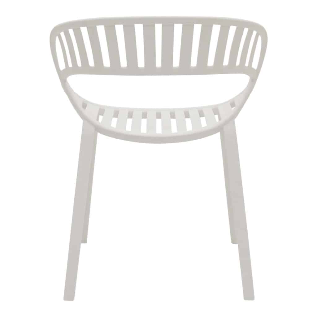 Moulded Outdoor Dining Chair White_5 Back_1