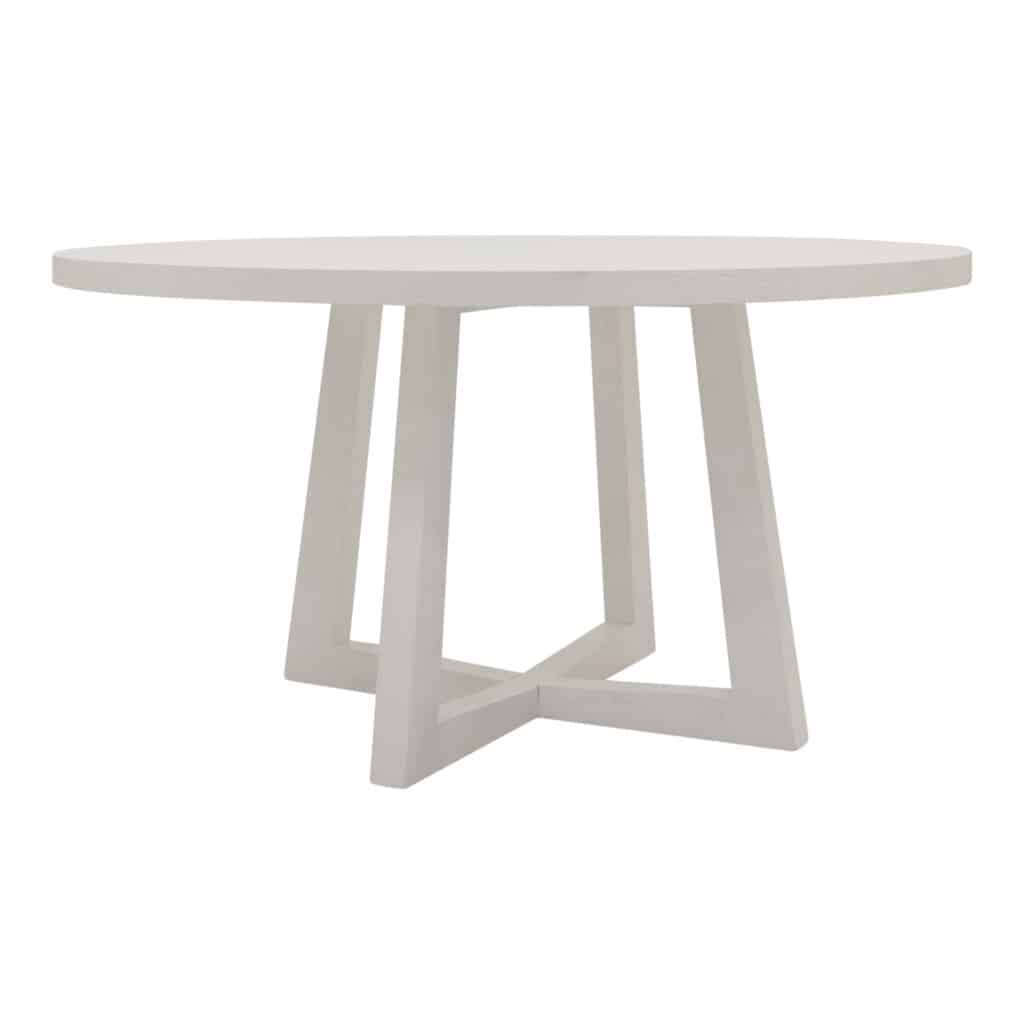 Phoenix Dining Table_Large Round White_1 Side Angle_1