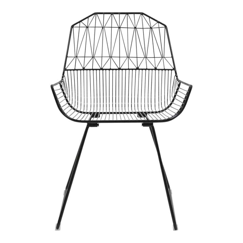 Lattice Outdoor Occasional - Armchair Black_1 Front