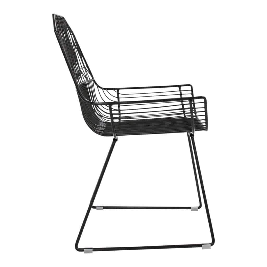 Lattice Outdoor Occasional - Armchair Black_2 Side