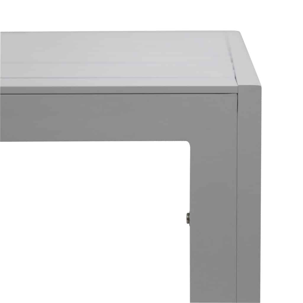 Porto Outdoor Dining Table White-Large_3 Detail