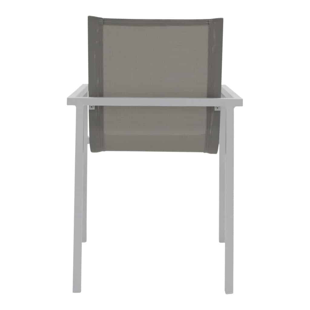 Sling Outdoor Dining Chair White-Light Grey_5 Back