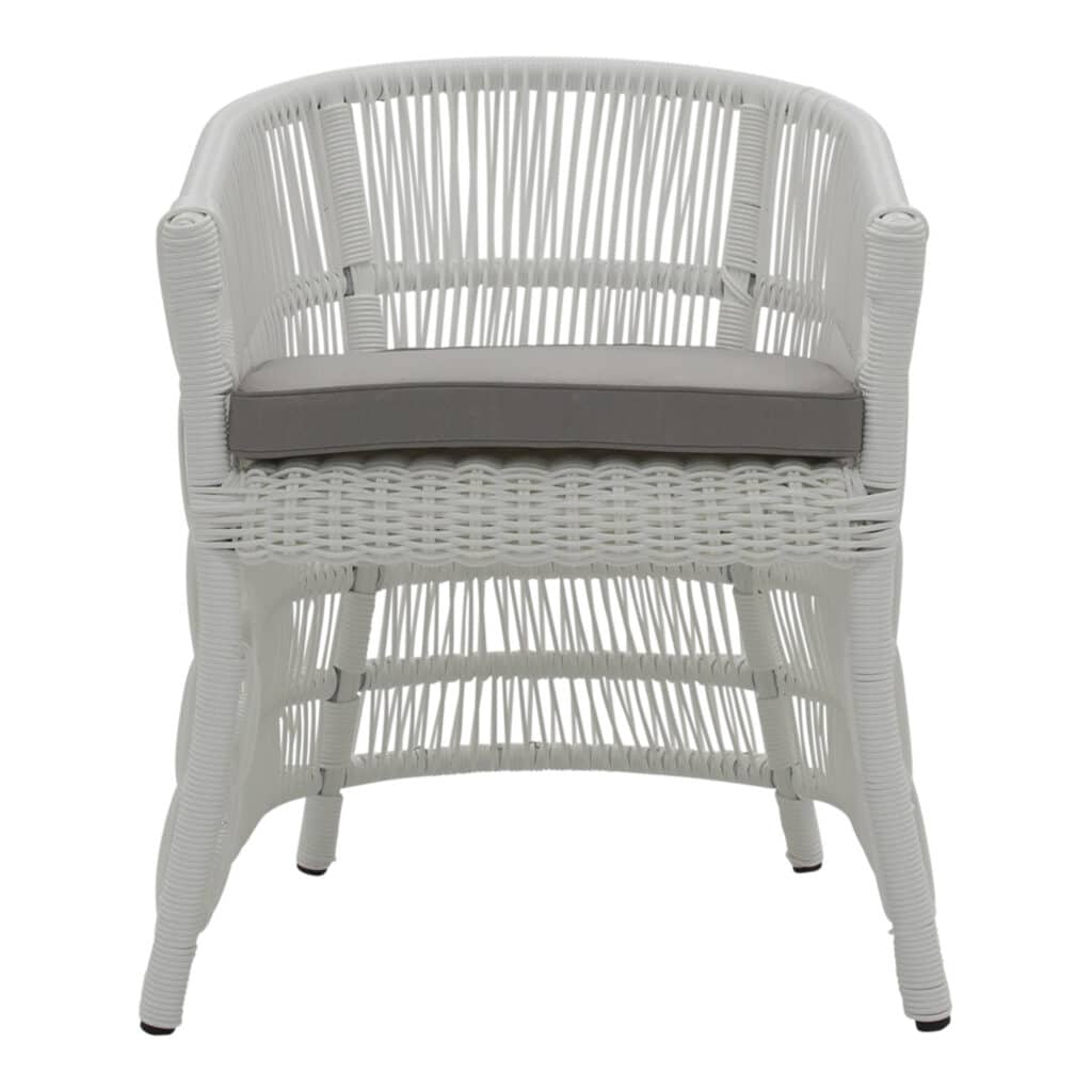 Weave Outdoor Occasional-Armchair White_1 Front