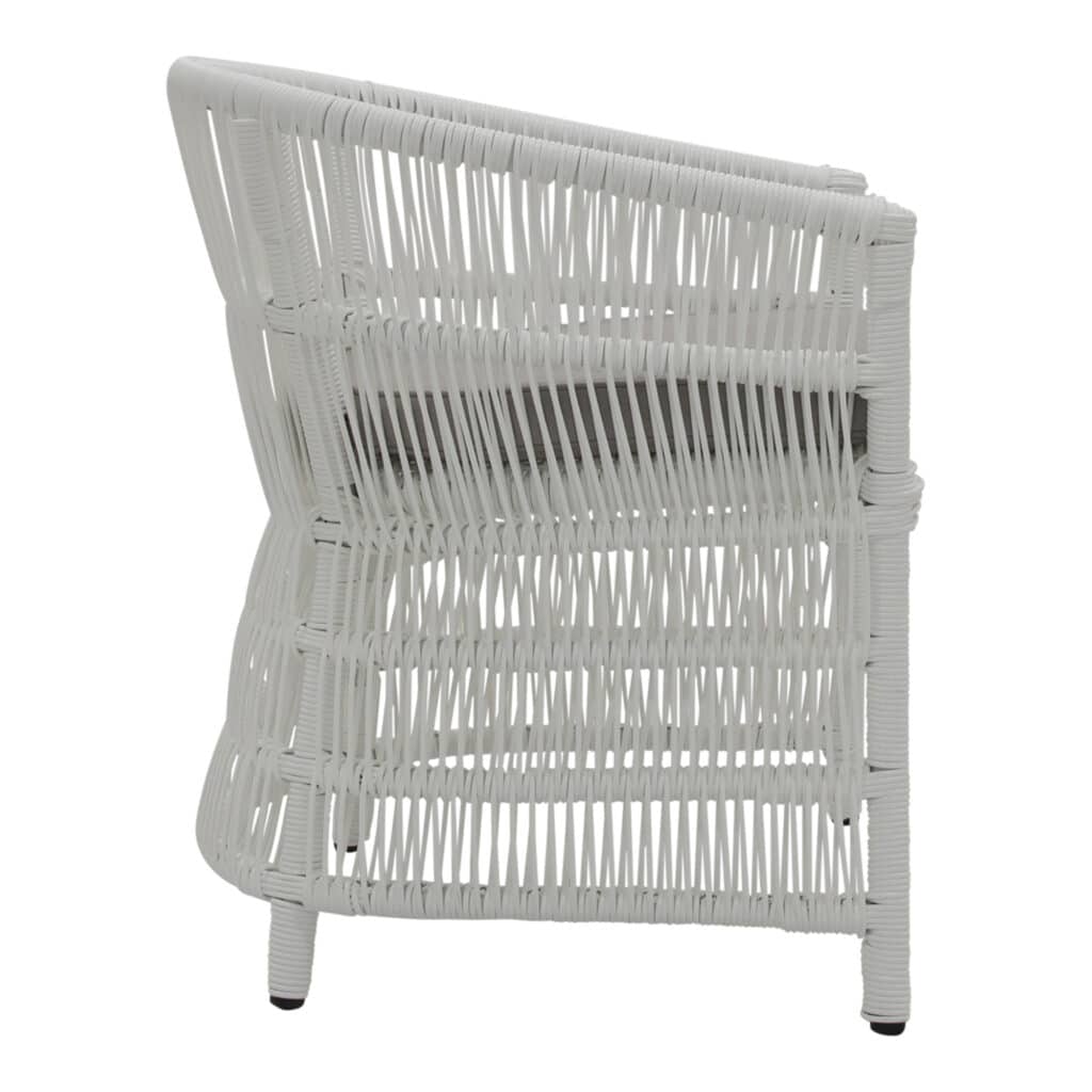 Weave Outdoor Occasional-Armchair White_2 Side