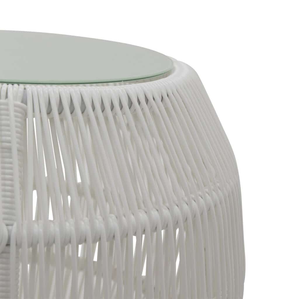 Weave Side Table White_2 Detail