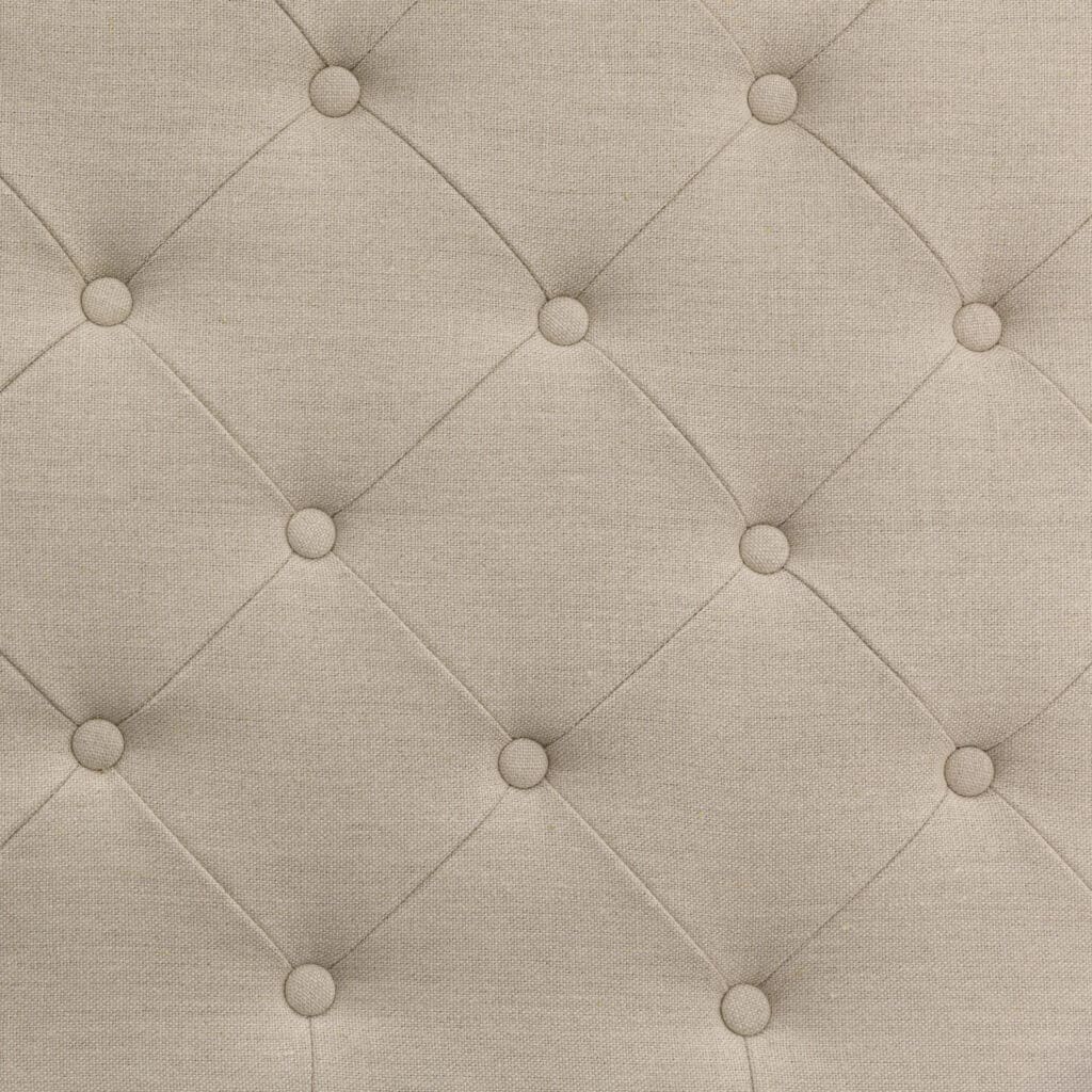 Buttoned Queen Headboard Linen_4 Material